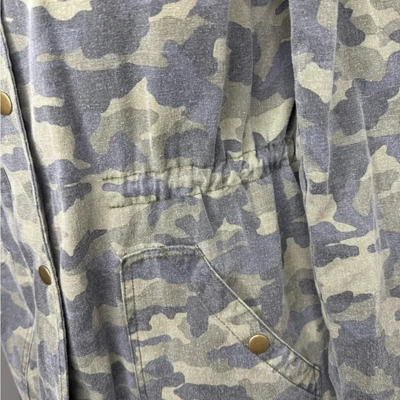 Velvet by Graham Spenser Camouflage Drawstring Military Parker Size Large - Picture 7 of 8